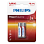 Батарейка LR03 (пальчиковая маленькая AAA) Philips Power Alkaline LR03P2B/97 упаковка 2 шт.