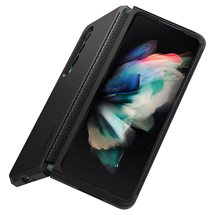 Чехол для Samsung Galaxy Z Fold 3 гибридный для экстремальной защиты Spigen Tough Armor черный