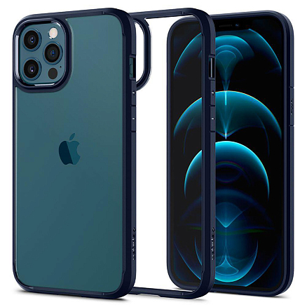 Чехол для iPhone 12, 12 Pro гибридный Spigen SGP Ultra Hybrid прозрачно-синий