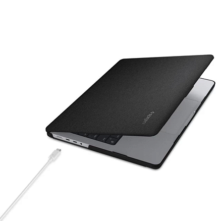 Чехол для Apple MacBook Pro 14 2021 книжка Spigen Urban Fit черный