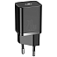 Зарядное устройство сетевое Type-C 20W с кабелем Lightning Baseus Super Si TZCCSUP-B01 (быстрая зарядка PD) черное
