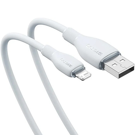 Кабель Baseus Pudding Series Fast Charging Cable 2.4A USB Type-A - Lightning (1.2 м, белый)