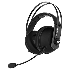 Наушники Asus TUF Gaming H7 полноразмерные с микрофоном игровые серые