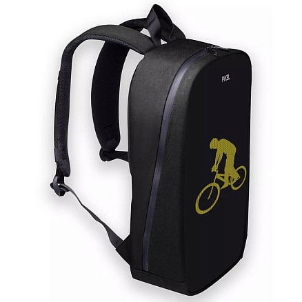 Умный рюкзак PIXEL Max с LED экраном и отделением для ноутбука до 15,6 дюйма черный