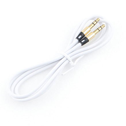 Кабель 3,5 мм - 3,5 мм (стандартный аудио разъем) 1 м Cablexpert CCAB-01 белый