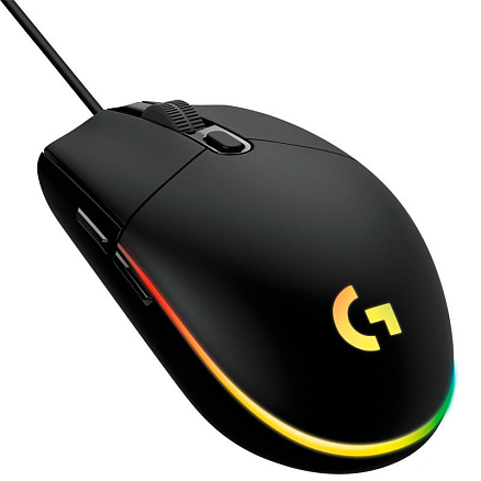 Мышь проводная USB оптическая Logitech G102 Lightsync 6 кнопок 8000 dpi игровая черная