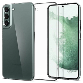 Чехол для Samsung Galaxy S22 Plus 5G пластиковый ультратонкий Spigen Air Skin прозрачный