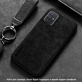 Чехол для Samsung Galaxy A71 гибридный Rzants Velvet черный