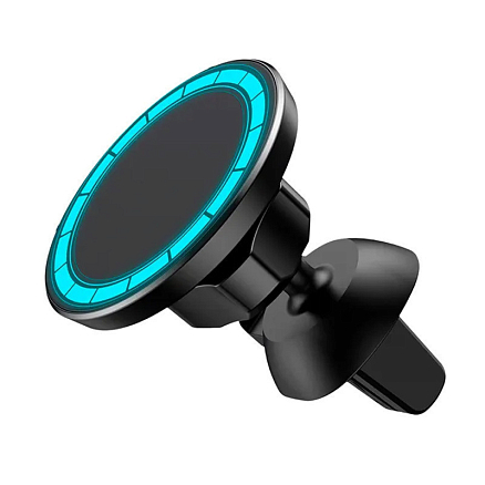 Держатель автомобильный на панель и в решетку обдува TFN MagDiskCar черный