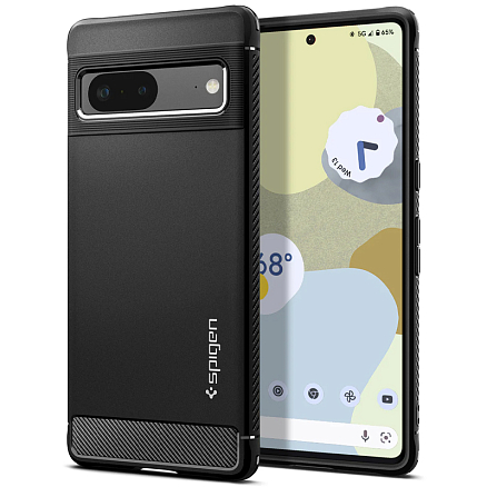 Чехол для Google Pixel 7 гелевый Spigen Rugged Armor черный