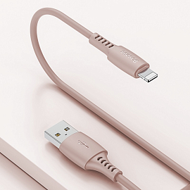 Кабель USB - Lightning для зарядки iPhone 1,2 м 2.4А Baseus Colourful розовый