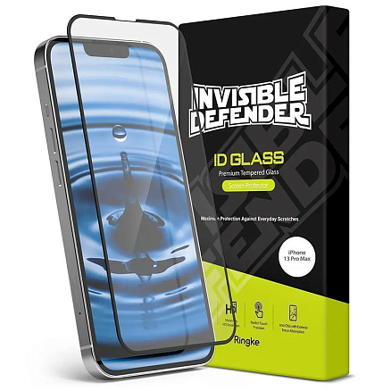 Защитное стекло для iPhone 13 Pro Max на экран противоударное Ringke ID FC черное