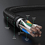 Сетевой кабель (патч-корд) RJ45 Cat.7 UTP длина 1 м плетеный Ugreen NW150 черный