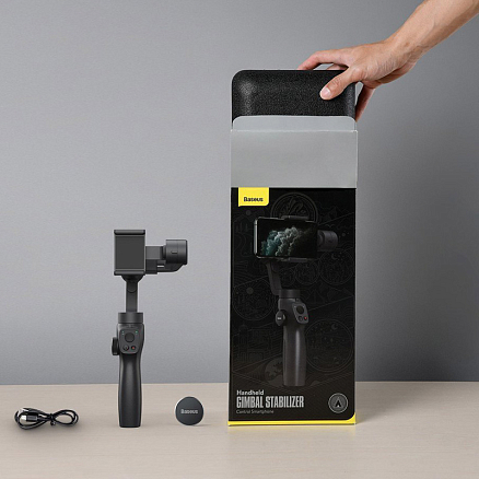 Монопод-стабилизатор Baseus Control Gimbal 3-осевой черный
