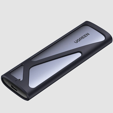 Корпус для SSD M.2 диска USB 3.2 Gen1 Type-A, USB 3.2 Gen1 Type-C (10 Gbps) Ugreen CM400 серый