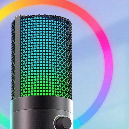 Микрофон для стрима с поп-фильтром Fifine K669 Pro 3 черный