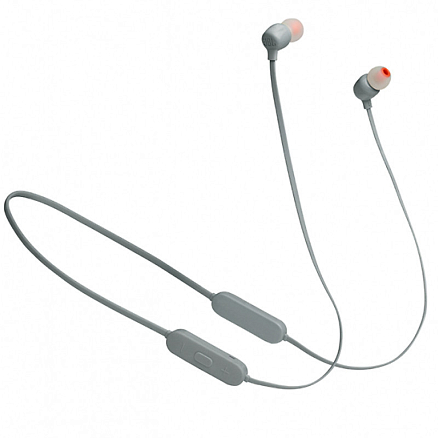 Наушники беспроводные Bluetooth JBL Tune 125BT вакуумные с микрофоном и пультом серые