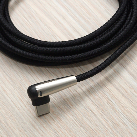 Кабель USB - Type-C для зарядки 2 м 2А с угловым Type-C Baseus MVP черный
