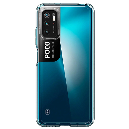 Чехол для Xiaomi Redmi Note 10 5G, Poco M3 Pro гибридный Spigen SGP Ultra Hybrid прозрачный