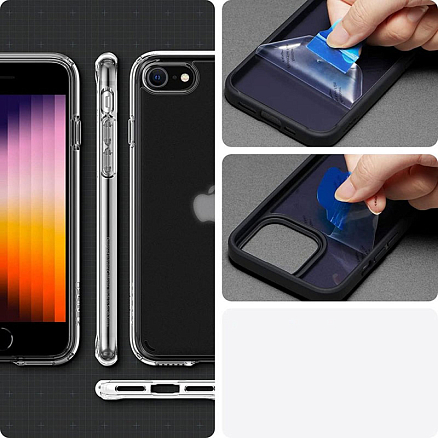 Чехол для iPhone 7, 8, SE 2020, SE 2022 гибридный Spigen SGP Ultra Hybrid 2 прозрачный матовый
