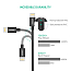 Кабель USB - Lightning для зарядки iPhone 2 м 2.4A MFi Ugreen US155 (быстрая зарядка) черный
