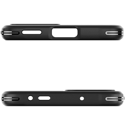 Чехол для Xiaomi Poco F4, Redmi K40S гелевый Spigen Rugged Armor черный