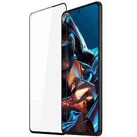 Защитное стекло для Xiaomi Redmi Note 12 Pro, Poco X5 Pro 5G на весь экран противоударное Dux Ducis 9D черное