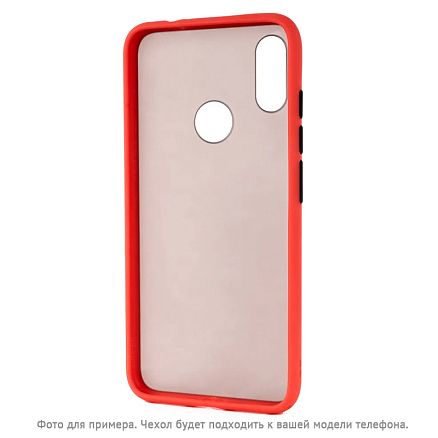 Чехол для Huawei P40 Lite E, Y7p, Honor 9C силиконовый CASE Acrylic красный