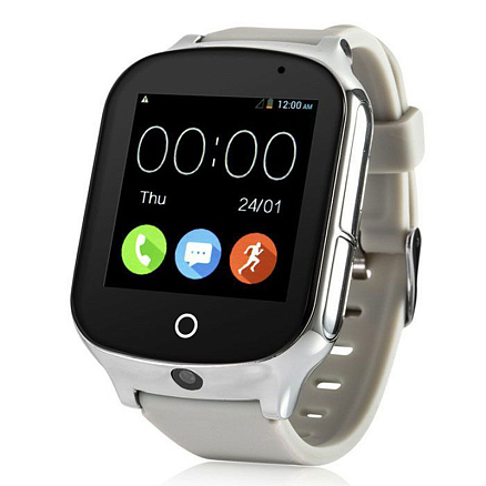 Детские умные часы с GPS трекером Smart Baby Watch GW19 серые