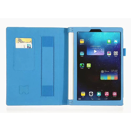 Чехол для Lenovo Yoga Tablet 2 1050F кожаный NOVA-02 голубой
