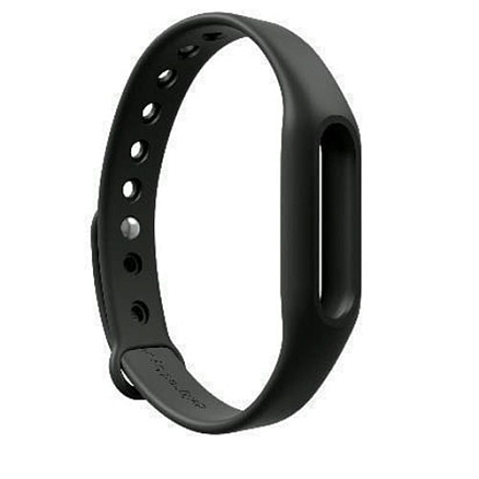 Сменный браслет для Xiaomi Mi Band силиконовый черный