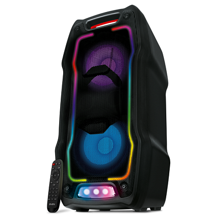 Портативная колонка Sven PS-730 для вечеринок с подсветкой черная