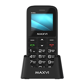 Мобильный телефон Maxvi B100ds с док-станцией для зарядки WC-111 черный