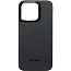 Чехол для iPhone 15 Pro гибридный Pitaka MagEZ 4 600D черно-серый