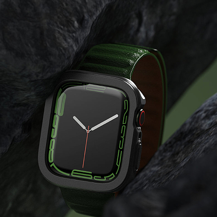 Чехол для Apple Watch 7 45 мм гелевый Ringke Air черный