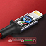 Кабель USB - Lightning для зарядки iPhone 1 м 2.4А MFi плетеный Ugreen US293 красный