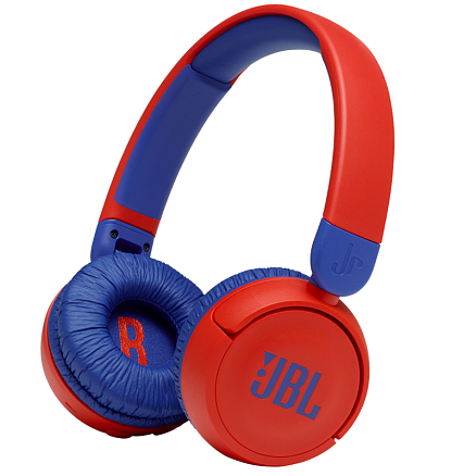 Наушники беспроводные Bluetooth для детей JBL JR310BT накладные складные красно-синие