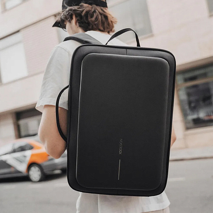 Рюкзак XD Design Bobby Bizz 2.0 с отделением для ноутбука до 16 дюймов и USB портом антивор черный
