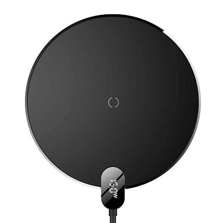 Беспроводная зарядка для телефона 15W Baseus Digital Gen 2 (быстрая зарядка) черная