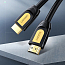 Кабель HDMI - HDMI (папа - папа) длина 1,5 м версия 1.4 3D Ugreen HD101 желто-черный