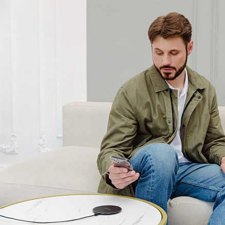 Беспроводное зарядное Rocket Disc 15W