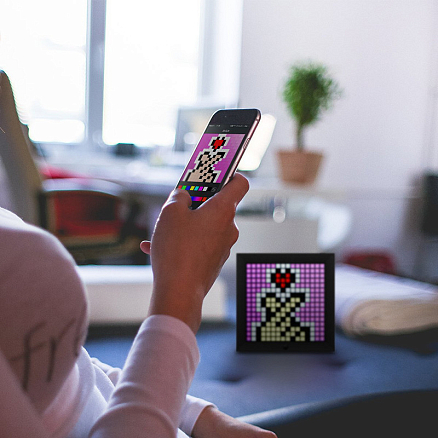 Интерактивная Smart панель с диодным дисплеем Divoom Pixoo черная