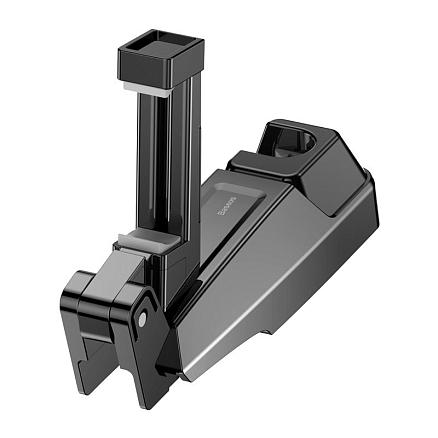 Держатель автомобильный на подголовник складной Baseus Backseat черный