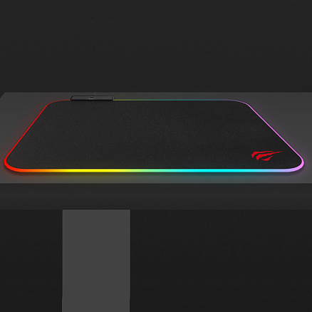 Коврик для мышки Havit MP901 с подсветкой игровой черный
