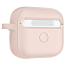 Чехол для наушников AirPods 3 силиконовый с карабином Spigen Silicone Fit розовый