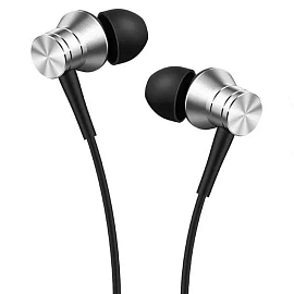 Наушники 1More E1009 Piston Fit вакуумные с микрофоном серебристые