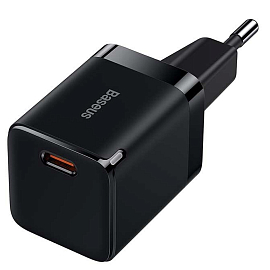 Зарядное устройство сетевое Type-C 3А 30W Baseus GaN3 (быстрая зарядка QC, PD) черный