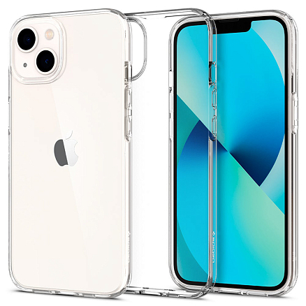 Чехол для iPhone 13 гелевый ультратонкий Spigen Liquid Crystal прозрачный