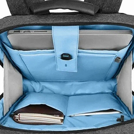 Рюкзак Xiaomi Classic Business оригинальный с отделением для ноутбука до 15,6 дюйма темно-серый