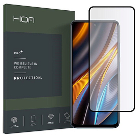 Защитное стекло для Xiaomi Poco X4 GT на весь экран Hofi Glass Pro+ черное